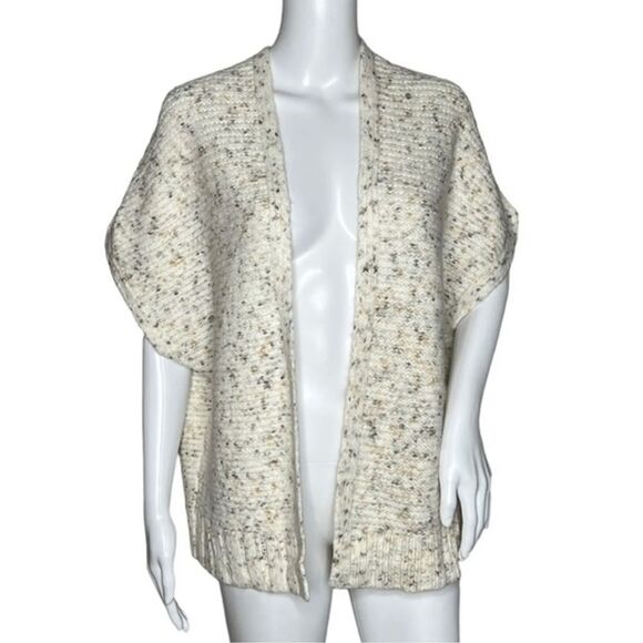 Universal Thread Open Cardigan Shrug Sweater Cream Multicolor Speckled One Size - Picture 2 of 10